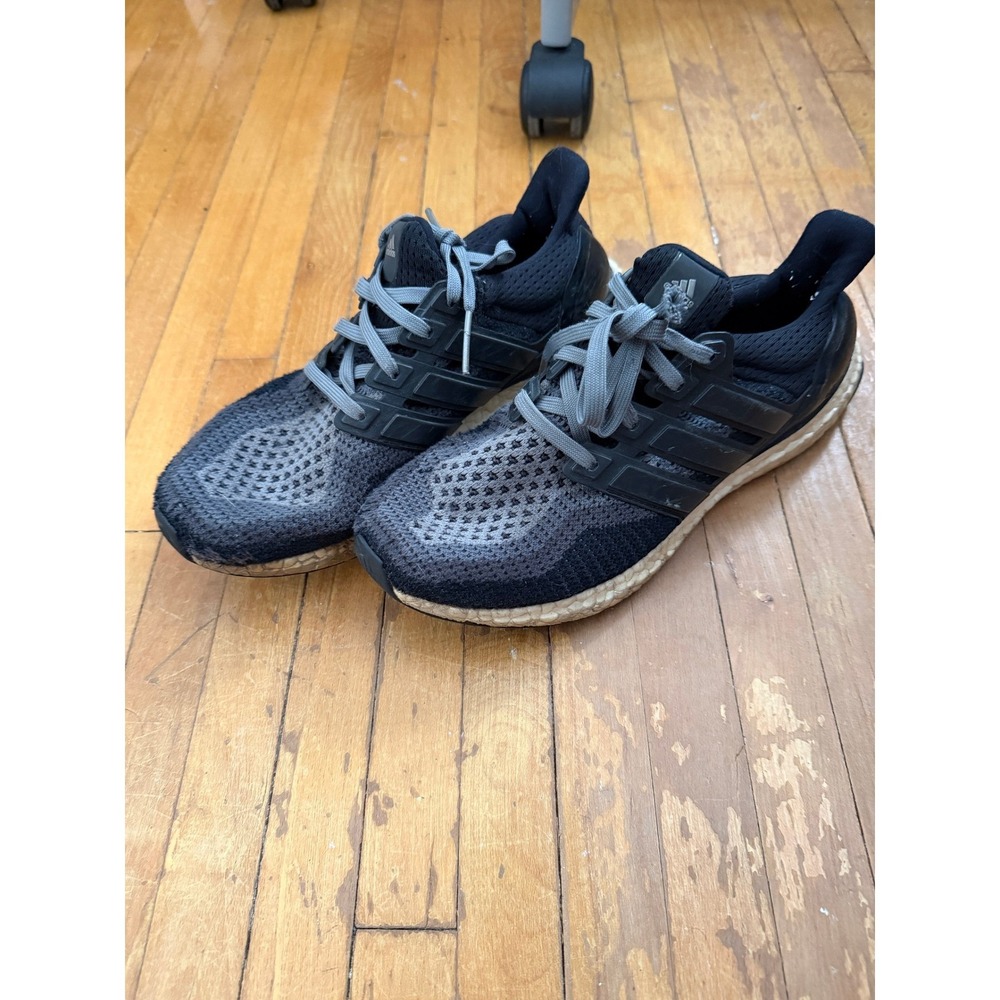 Adidas UltraBoost 1.0 Mens Running Shoes Black Grey Primeknit Sneakers